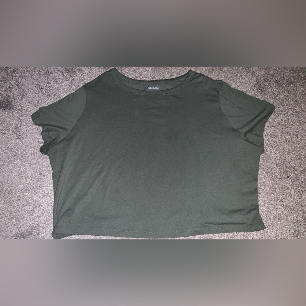 ☀️👙⛱️ Wild Fable Green Crop tee 3X